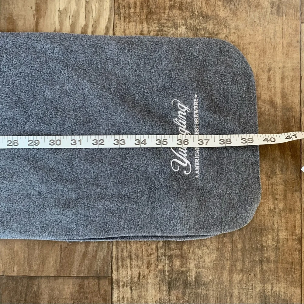Yuengling gray fleece scarf